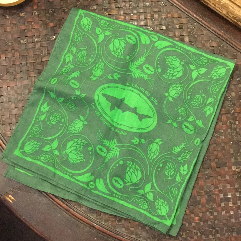 Dogfish Head Hops Bandana / Handkerchief - NWOT